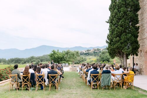 Cérémonie de mariage en plein air au Château Montana