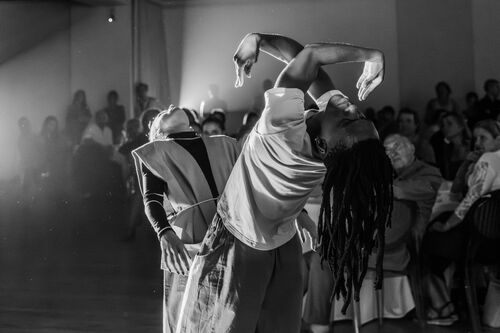Spectacle de danse pendant la soirée de mariage