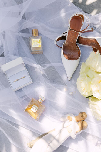 Chaussures et accessoires de la mariée